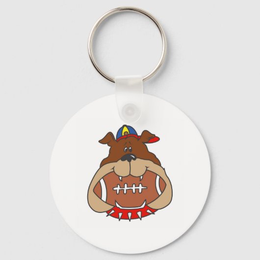 Fußballhund Schlüsselanhänger (Vorderseite)