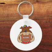 Fußballhund Schlüsselanhänger (Vorderseite)