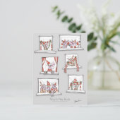 Fußballhunde treffen Tag Hundert Postkarte (Stehend Vorderseite)