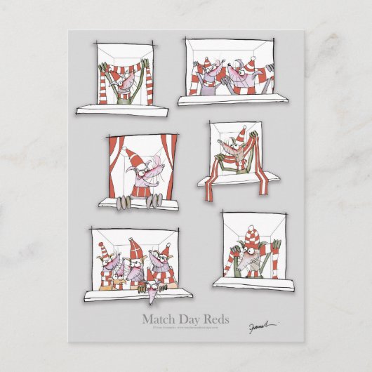 Fußballhunde treffen Tag Hundert Postkarte (Vorderseite)