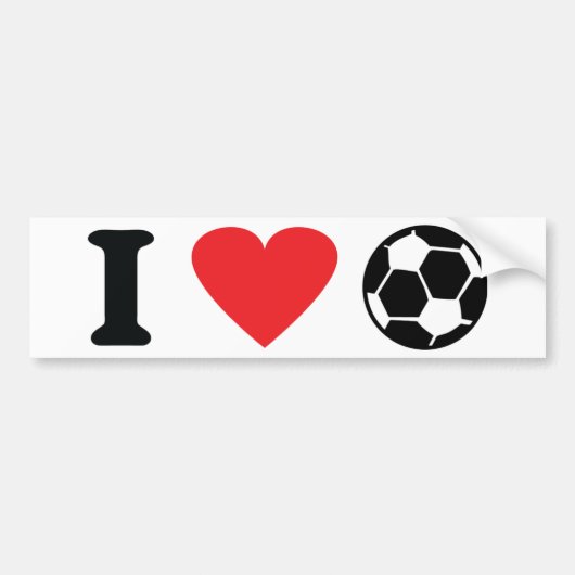 Fußballikone der Liebe I Autoaufkleber (Vorne)