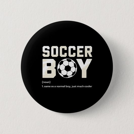 Fußballjunge Definition Button (Vorderseite)