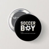 Fußballjunge Definition Button (Vorne & Hinten)