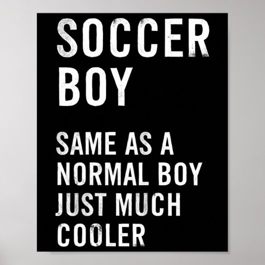 Fußballjunge Definition Lustig Poster (Vorne)