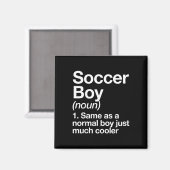 Fußballjunge Definition Lustig Sport Magnet (Vorderseite/Rückseite)