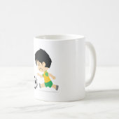 Fußballjunge Kaffeetasse (VorderseiteRechts)