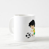 Fußballjunge Kaffeetasse (Vorderseite Links)