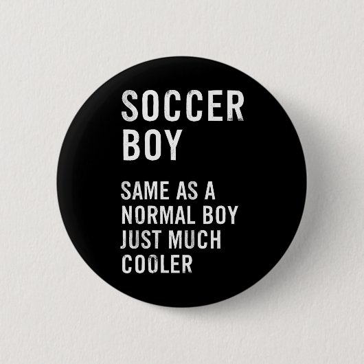 Fußballjungen-Definition Lustig Button (Vorderseite)