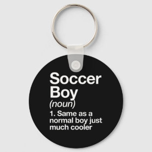 Fußballjungen-Definition Lustiger Sport  Schlüsselanhänger
