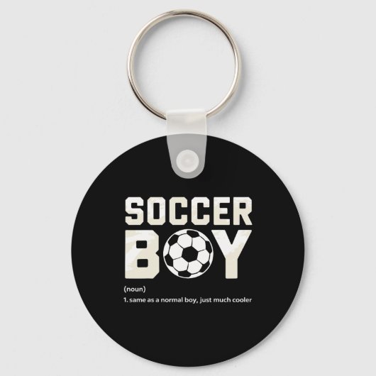 Fußballjungen-Definition Schlüsselanhänger (Vorderseite)