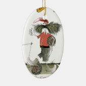 Fußballkapitän-Rotteam Keramikornament (Rechts)