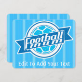 Fußballkarte (blau) (Vorne/Hinten)