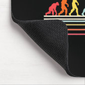 Fußballkick Menschliche Evolution Retro Vintage St Mousepad (Ecke)