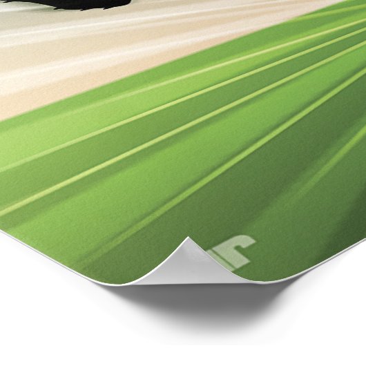 Fußballkick-Poster Poster (Ecke)