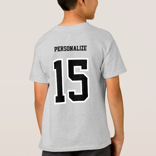 Fußballkicks - Lila T-Shirt (Rückseite)