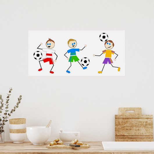 Fußballkids Poster (Küche)