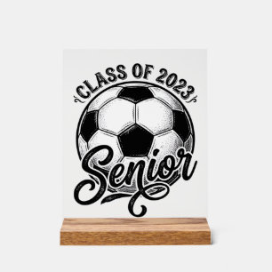 Fußballklasse der Abschlussklasse 2023 Vintage-Abs Acrylschild