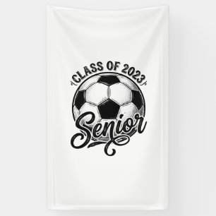 Fußballklasse der Abschlussklasse 2023 Vintage-Abs Banner