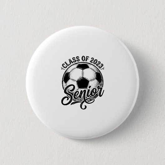 Fußballklasse der Abschlussklasse 2023 Vintage-Abs Button (Vorderseite)