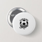 Fußballklasse der Abschlussklasse 2023 Vintage-Abs Button (Vorne & Hinten)