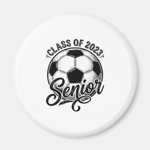 Fußballklasse der Abschlussklasse 2023 Vintage-Abs Magnet