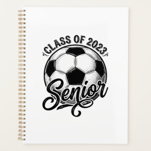 Fußballklasse der Abschlussklasse 2023 Vintage-Abs Planer