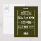 Fußballklischee Nr. 1 Postkarte (Vorne/Hinten)
