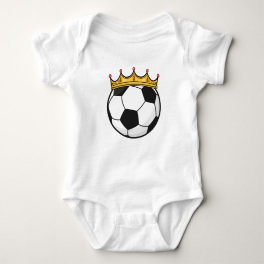 Fußballkönigin Baby Strampler (Vorderseite)