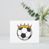 Fußballkönigin Postkarte (Stehend Vorderseite)