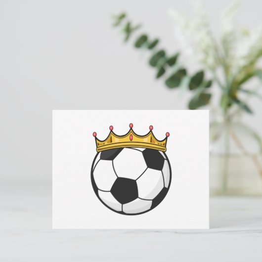 Fußballkönigin Postkarte (Stehend Vorderseite)