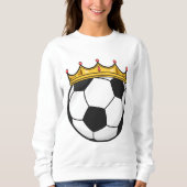 Fußballkönigin Sweatshirt (Vorderseite)