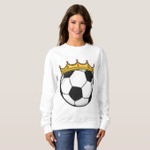 Fußballkönigin Sweatshirt (Vorne ganz)