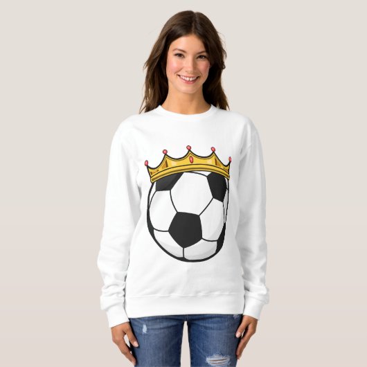 Fußballkönigin Sweatshirt (Vorne ganz)