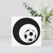 Fußballkreise Einladung (Stehend Vorderseite)
