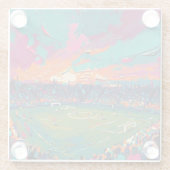 Fußballkunst (#1) glasuntersetzer (Rückseite)