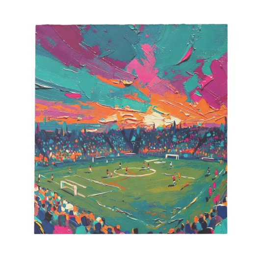 Fußballkunst (#1) notizblock (Vorderseite)