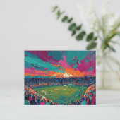 Fußballkunst (#1) postkarte (Stehend Vorderseite)