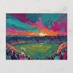 Fußballkunst (#1) postkarte