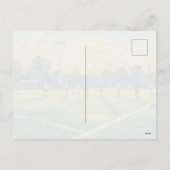 Fußballkunst (#2) feiertagspostkarte (Rückseite)