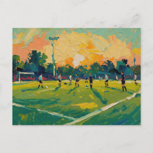 Fußballkunst (#2) feiertagspostkarte