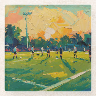 Fußballkunst (#2) glasuntersetzer