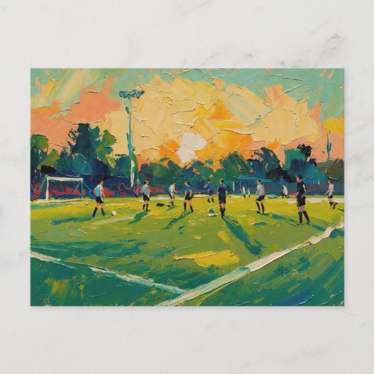 Fußballkunst (#2) postkarte (Vorderseite)