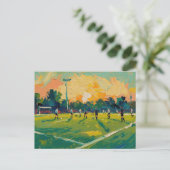 Fußballkunst (#2) postkarte (Stehend Vorderseite)
