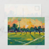Fußballkunst (#2) postkarte (Vorne/Hinten)
