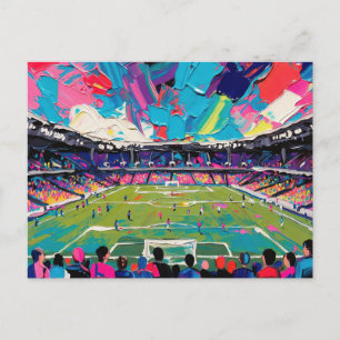 Fußballkunst (#3) feiertagspostkarte