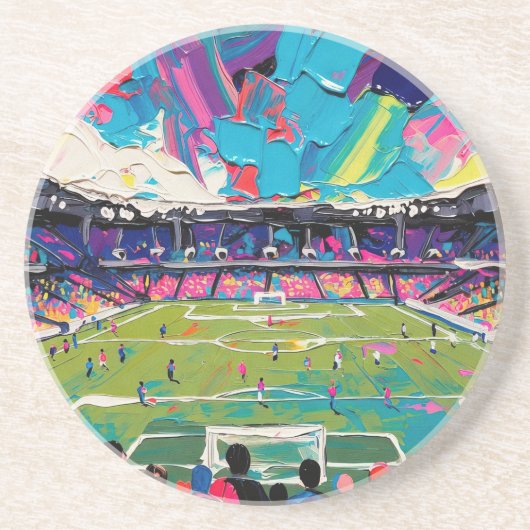 Fußballkunst (#3) getränkeuntersetzer (Vorne)