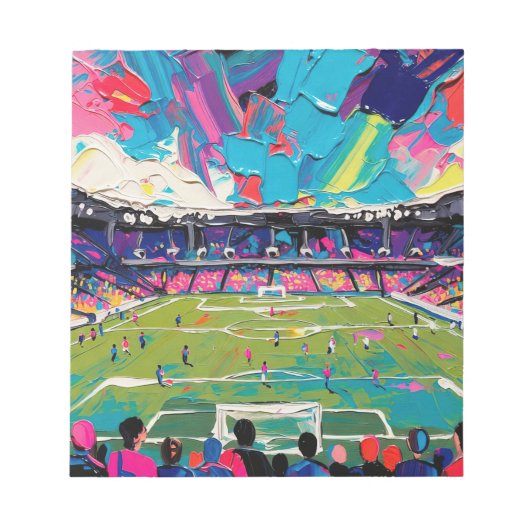 Fußballkunst (#3) notizblock (Vorderseite)