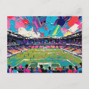 Fußballkunst (#3) postkarte