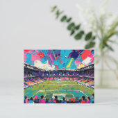 Fußballkunst (#3) postkarte (Stehend Vorderseite)