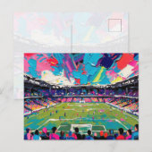 Fußballkunst (#3) postkarte (Vorne/Hinten)
